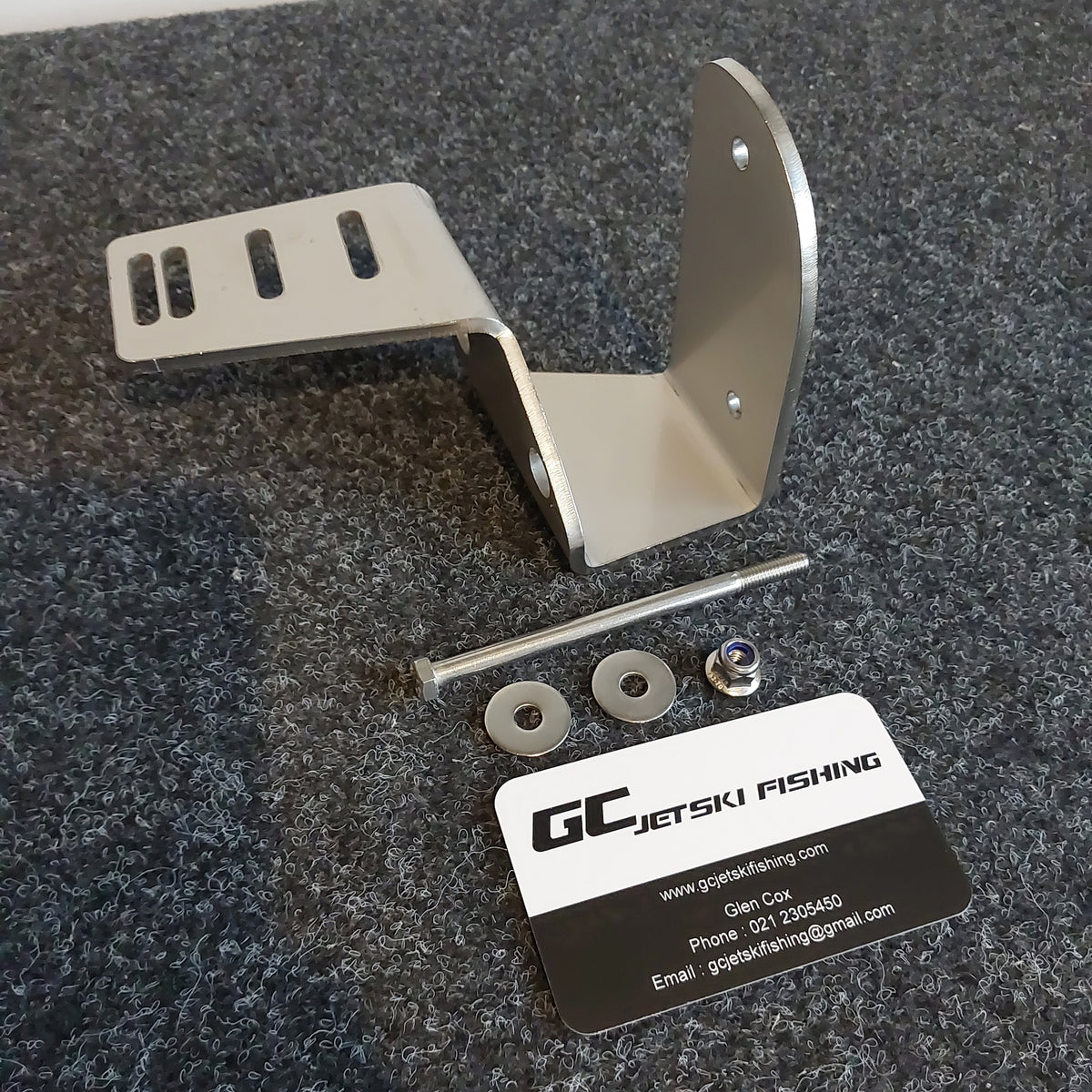 Seadoo transom mounted transducer bracket GC Jetski Fishing