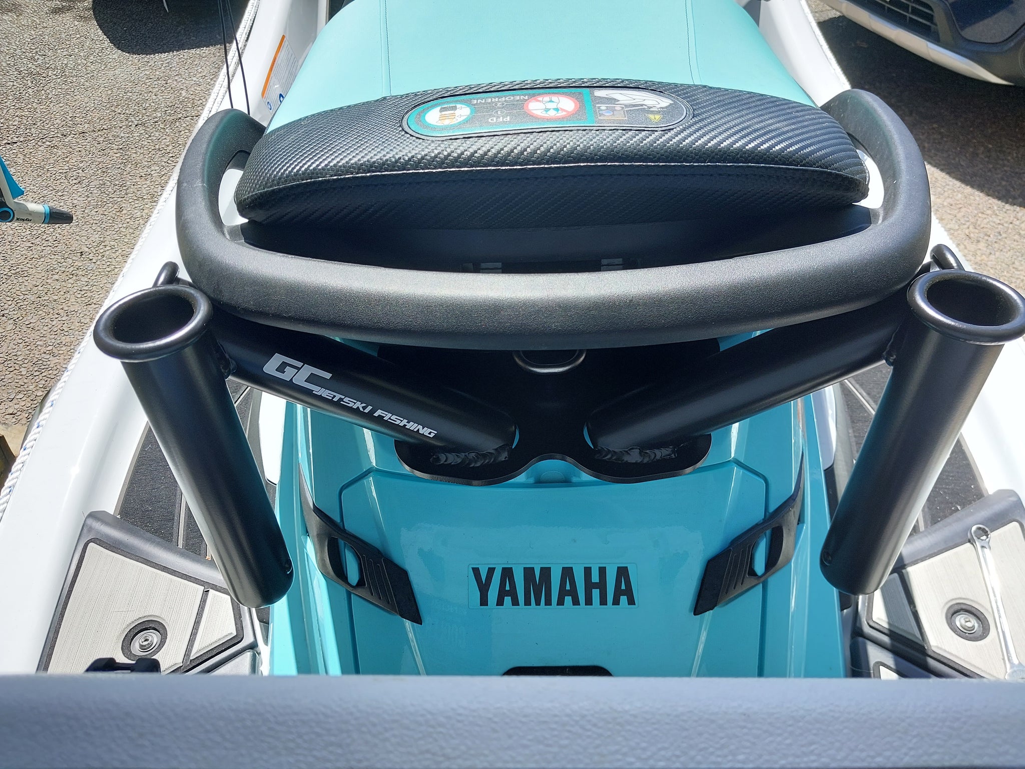 yamaha waverunner fishing rod holder Yamaha Rear Seat Rod Holder Kits – GC Jetski Fishing